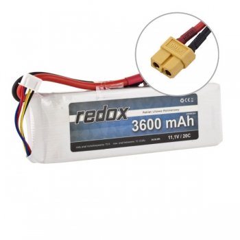 Redox 3600mAh 11,1V 20C - LiPo-Pack